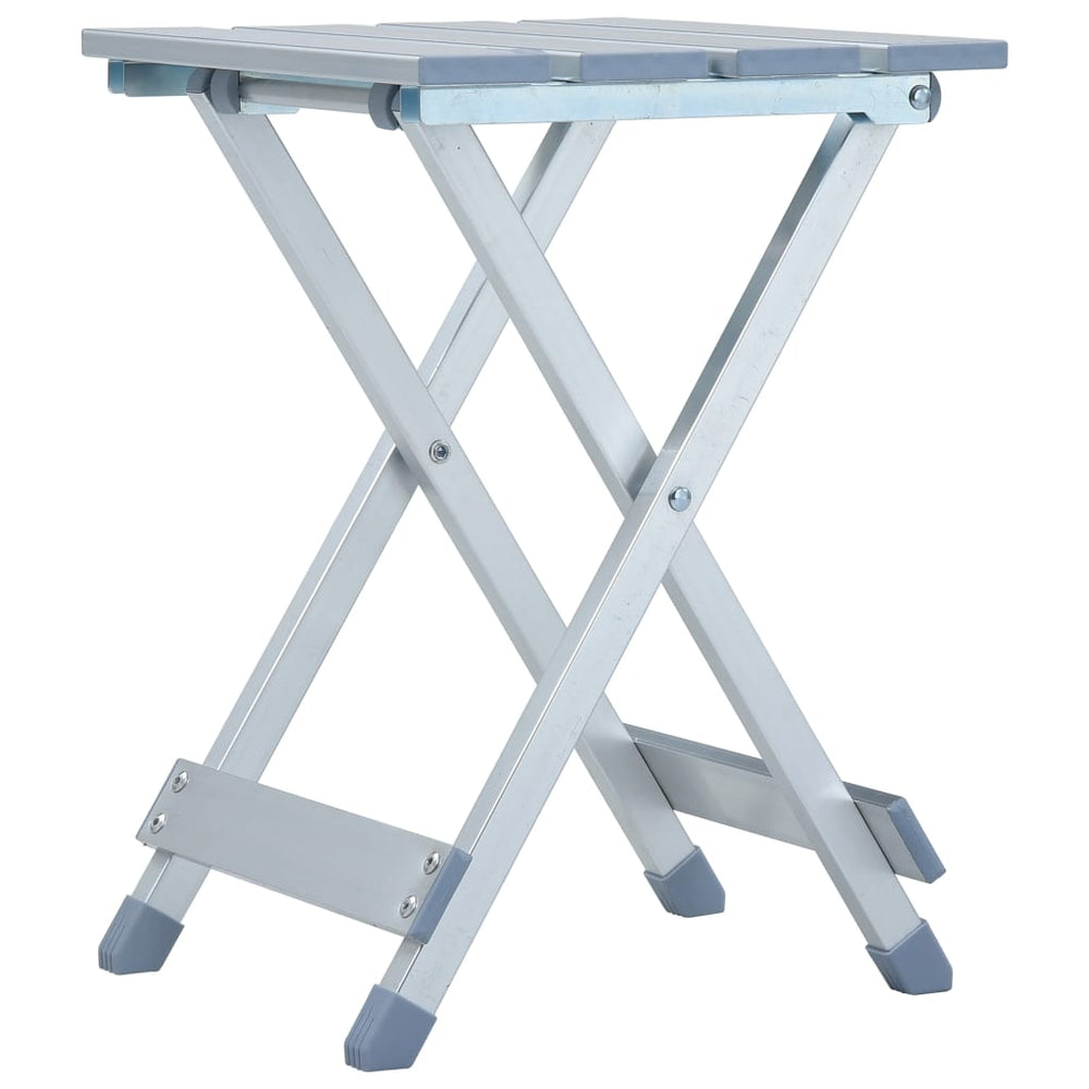 Tabouret de camping vidaxl 28x26x39 cm en aluminium