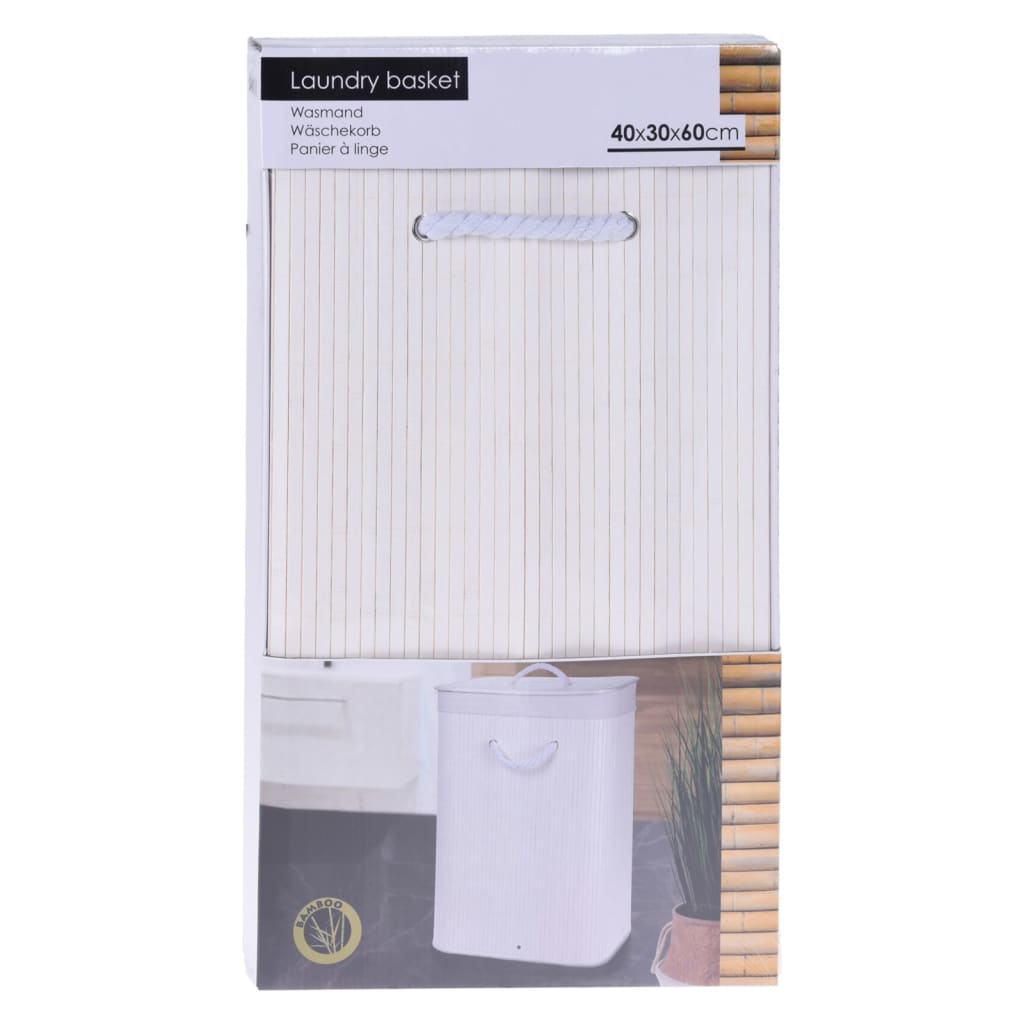 Solutions de salle de bain solutions de salle de bain panier de linge pliable blanc