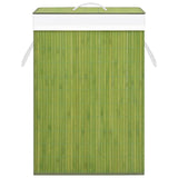 Panier à laverie Vidaxl avec 1 boîte de vert bambou