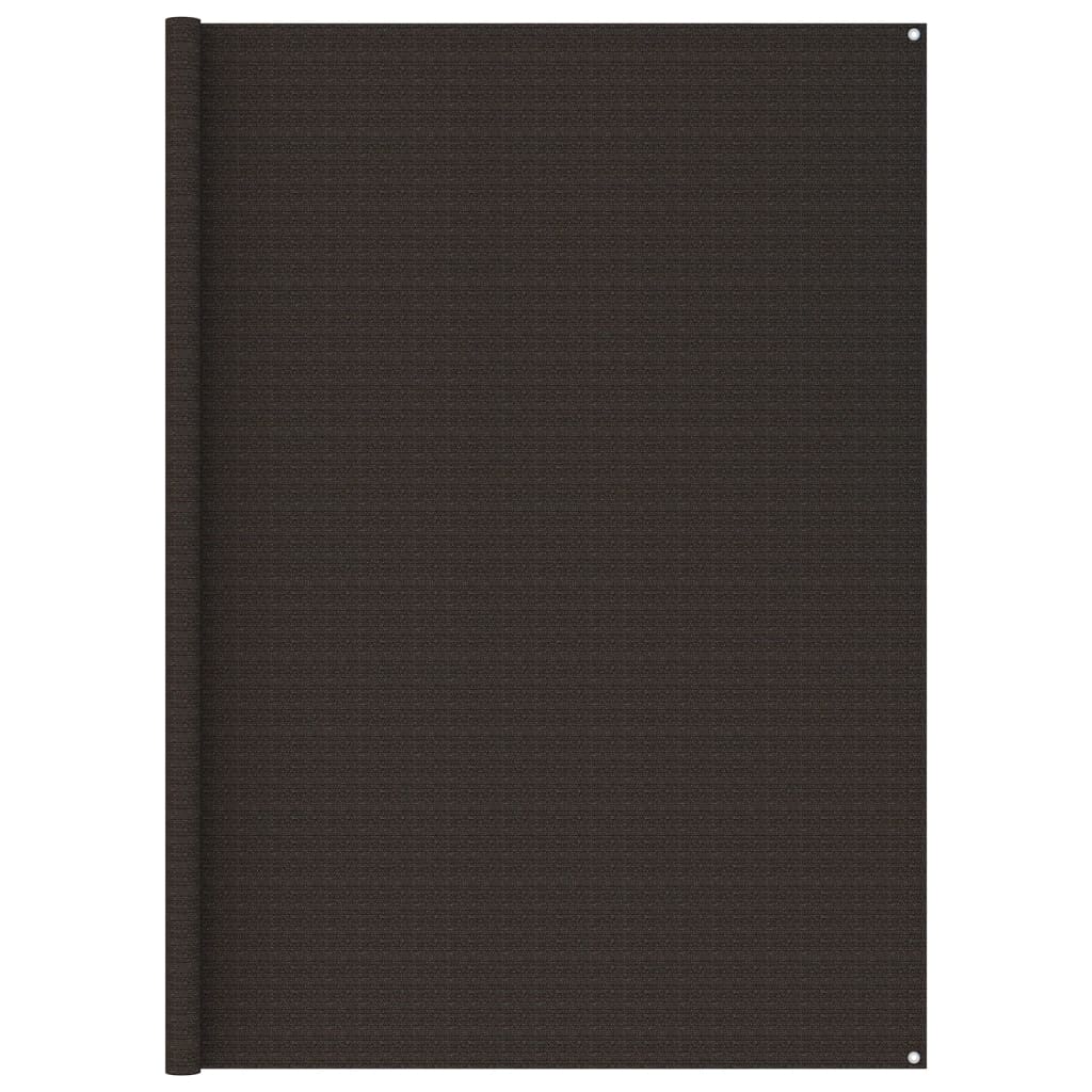 Tapis de tente Vidaxl 250x250 cm brun