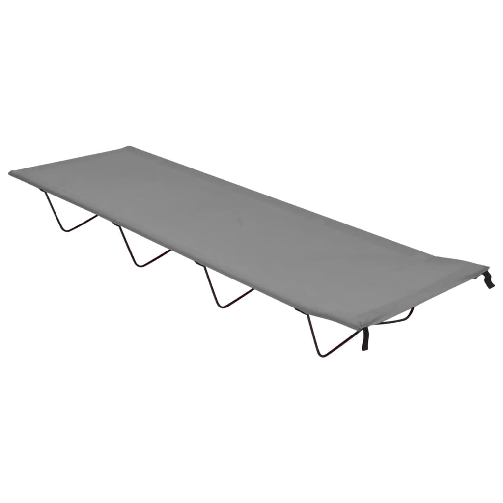 Vidaxl Camp Bed 180x60x19 cm tissu oxford et gris en acier