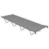 Vidaxl Camp Bed 180x60x19 cm tissu oxford et gris en acier