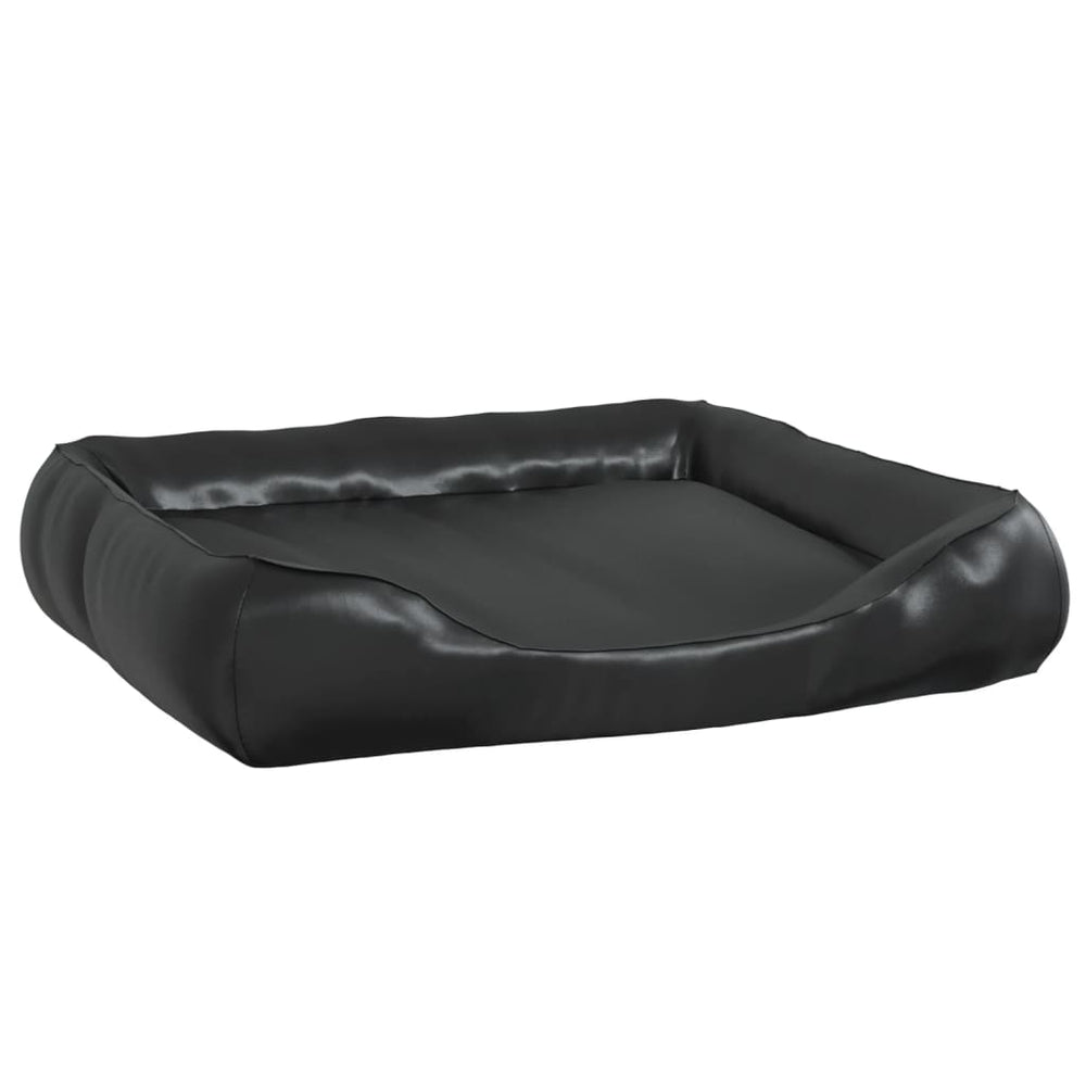 Vidaxl Dog Basket 80x68x23 cm en cuir artificiel noir