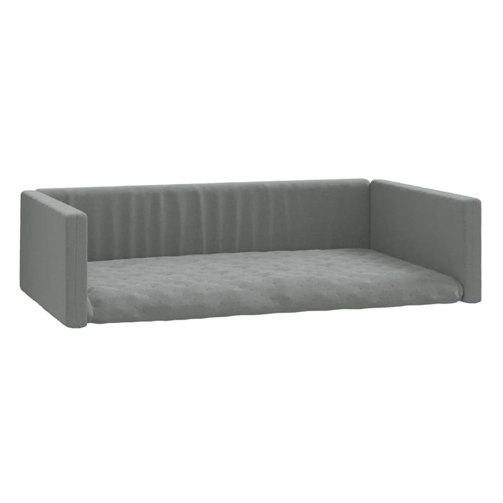 Vidaxl Car panier de chien Look 70x45 cm Gris clair