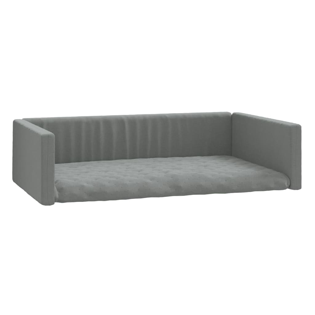 Vidaxl Car panier de chien Look 70x45 cm Gris clair