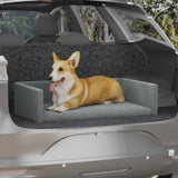 Vidaxl Car panier de chien Look 70x45 cm Gris clair