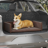 Vidaxl Car Dog Basket Look Look 70x45 cm Brown