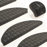 Mattes d'escalier Vidaxl 15 st 56x17x3 cm anthracite -colored