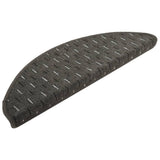 Mattes d'escalier vidaxl 15 st 65x21x4 cm anthracite -colored