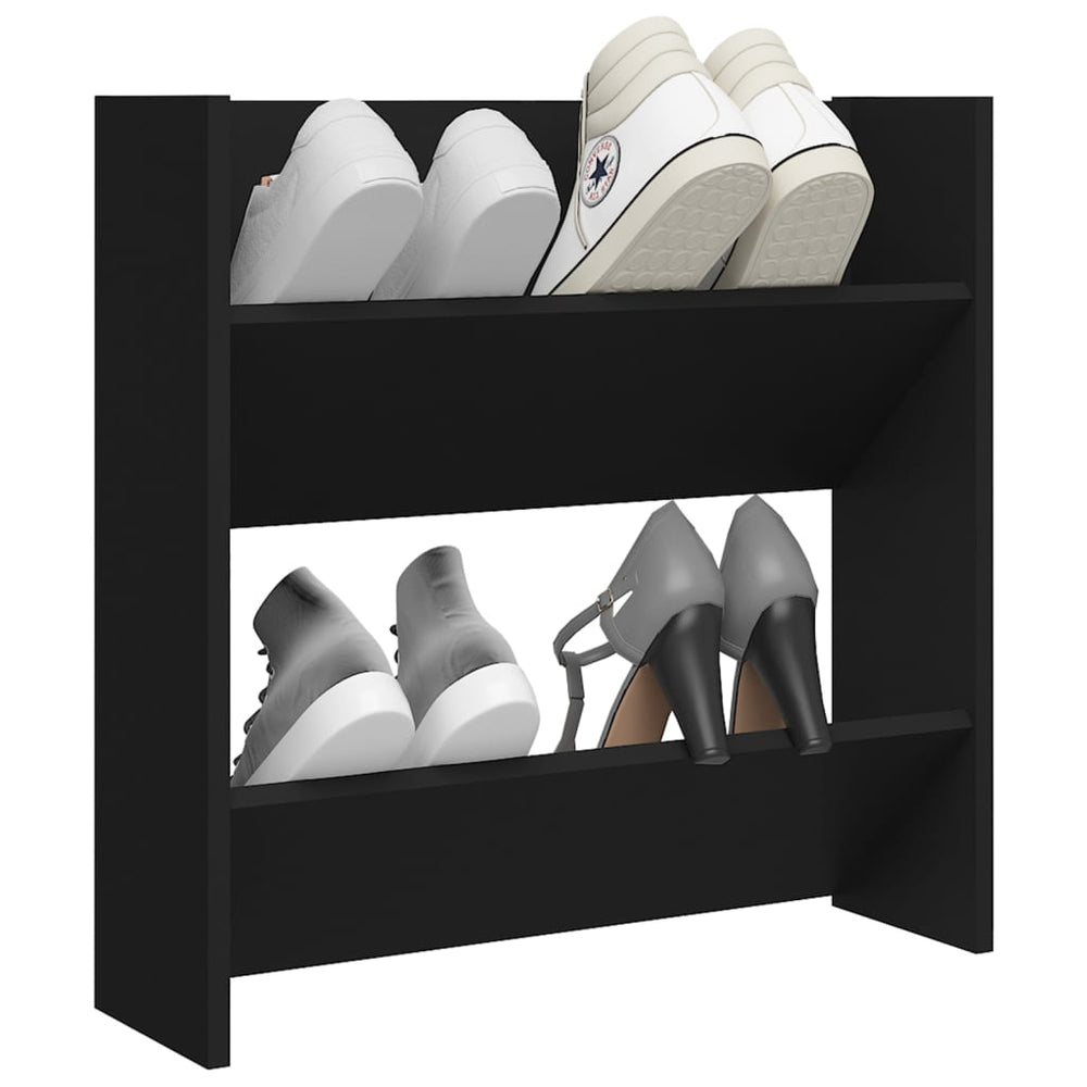 Armoire à chaussures murales vidaxl 60x18x60 cm Bois de bois de propriété