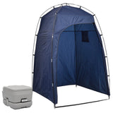 Vidaxl Camping Toilet avec tente portable 10 + 10 L