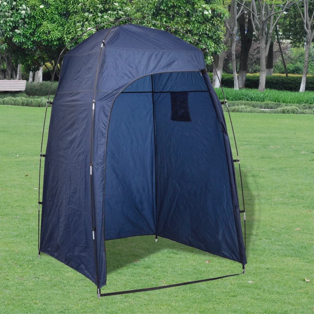 Vidaxl Camping Toilet avec tente portable 10 + 10 L