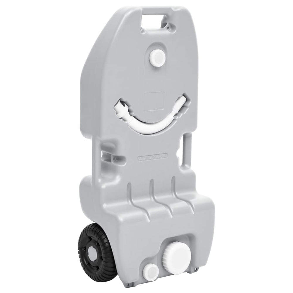 Vidaxl Tank sur roues sur roues 25 l gris