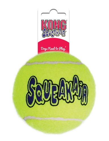 Kong squeakair tennis ball yellow with beep