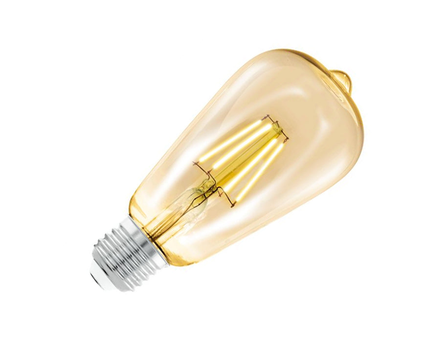 Ego Leed Lampe E27 220 lm st64 Rustique Amber 2200K