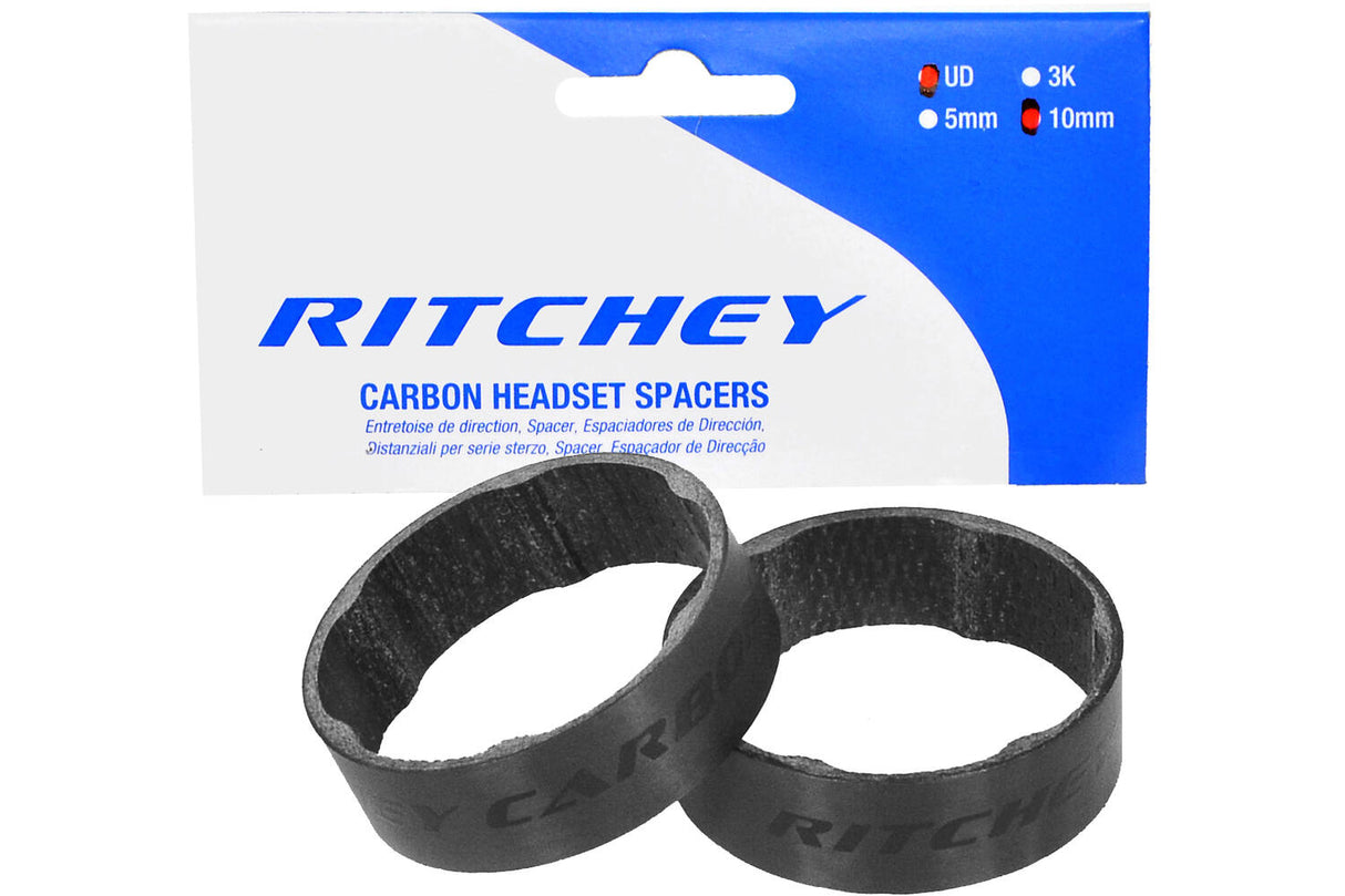 Ritchey Wcs Spacer Set Kuelestoff vun 10mm 2 Stécker