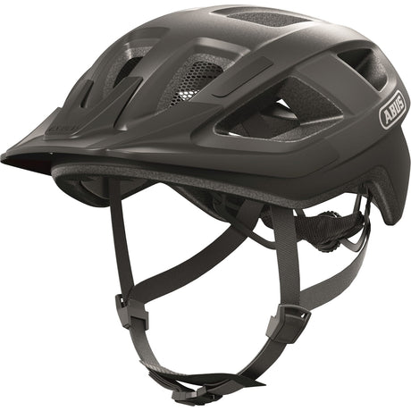 Abus Helm Aduro 3.0 Sporty og Chic City Helmet til sikker cykling i den travle bytrafik Titan 51-55 cm