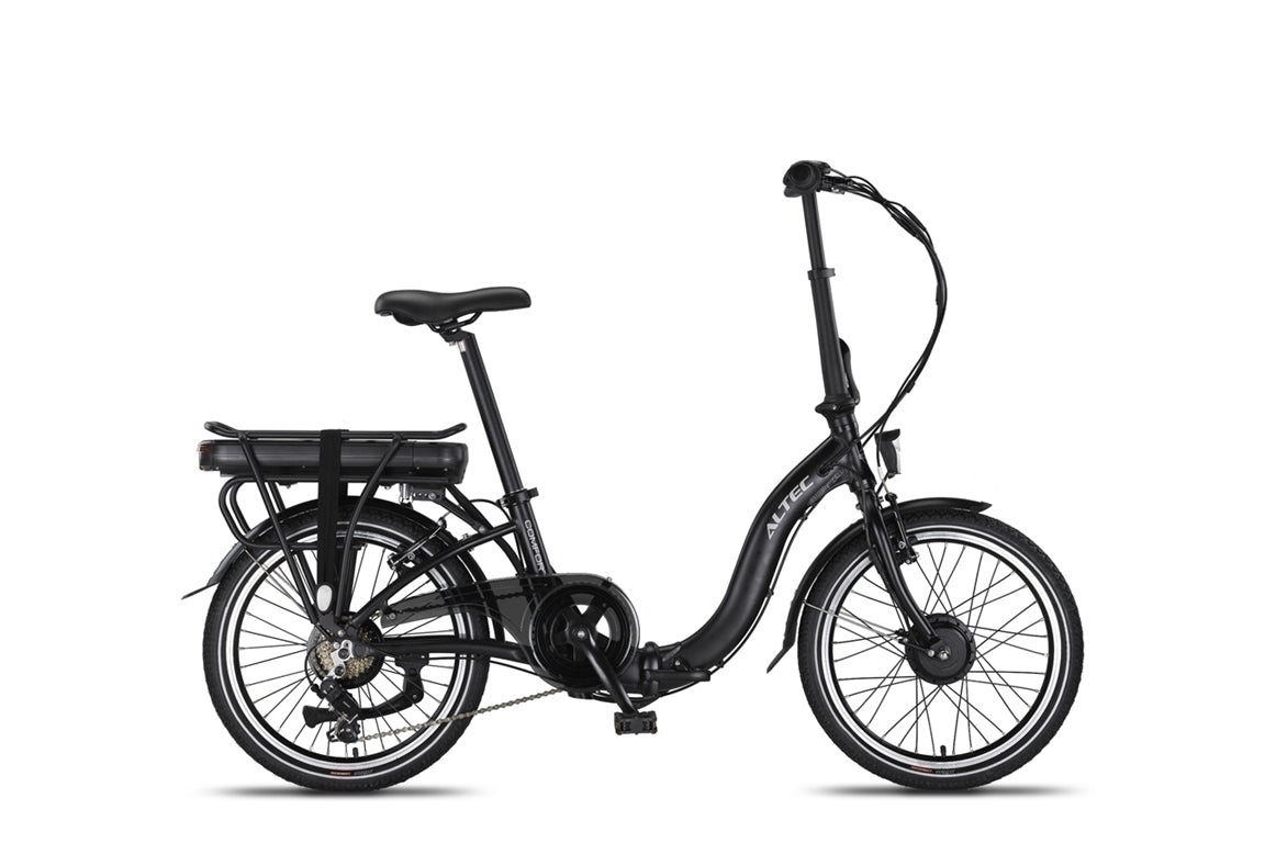 Altec Komfort E-Bike klappt Vëlo 20 Zoll 7-Spd. 518 Wh Mat schwaarze m129 40nm