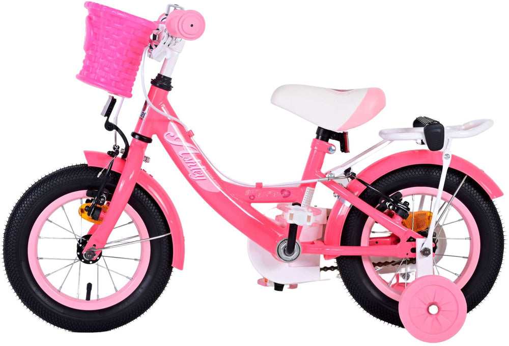 Volare Ashley Children's Bike Girls 12 pouces rose rouge Two Hand freins