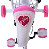 Volare Ashley Children's Bike Girls 14 pouces blancs blancs freins à main