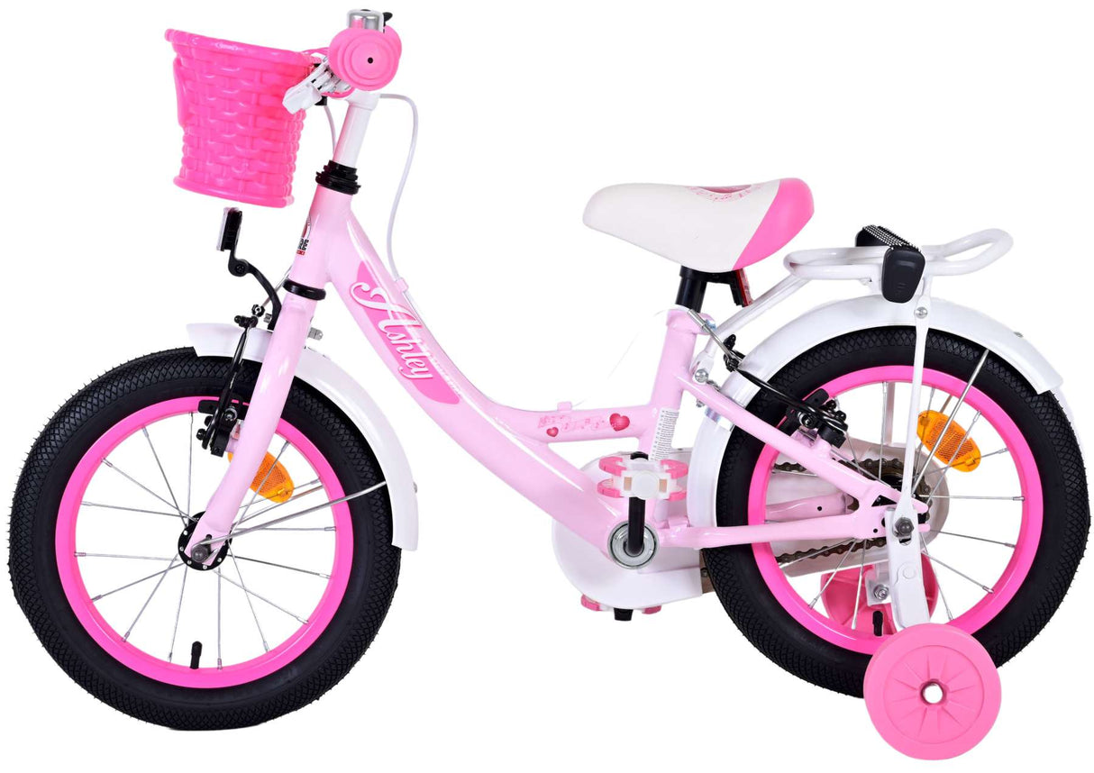 Volare Ashley Children's Bike Girls 14 pouces rose deux freins à main