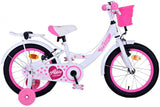 Volare Ashley Children's Bike Girls 16 pouces blancs blancs freins à main