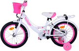Volare Ashley Children's Bike Girls 16 pouces blancs blancs freins à main