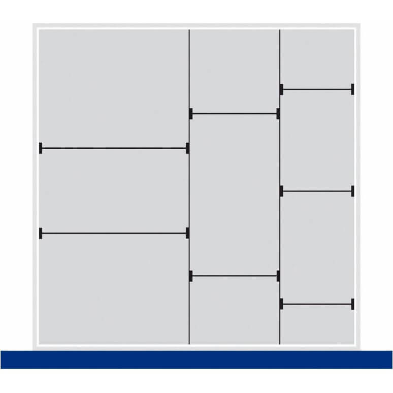 Bott - Cubio Separation Wall A150 mm High Cassetti