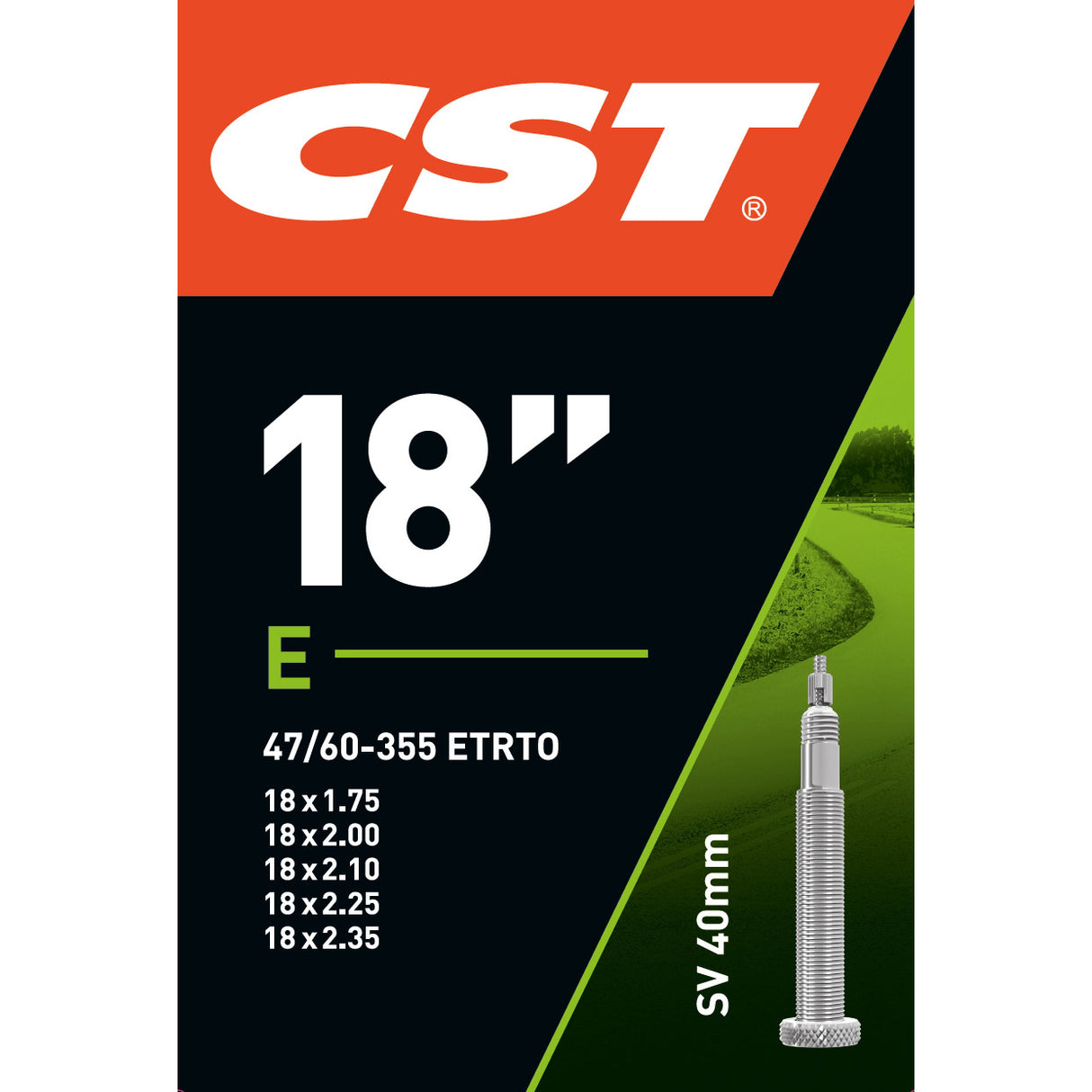 CST inner tube FV SV 18 47 60-355 40mm