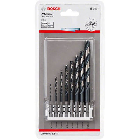 Bosch Prof Impact Control 8-częściowy HSS Borenset