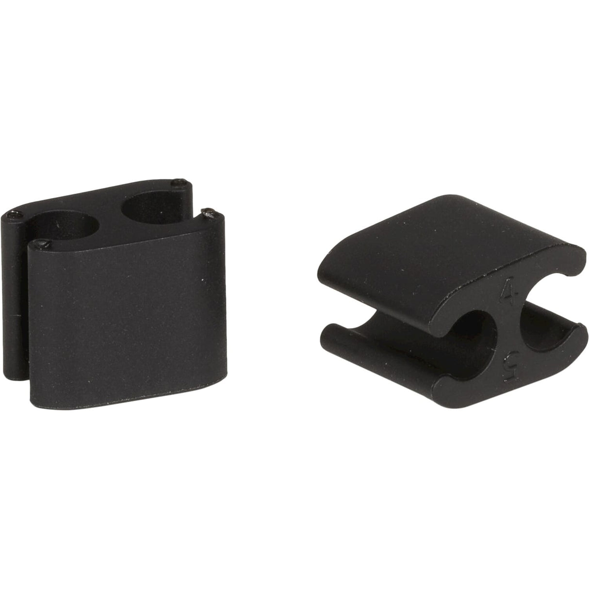 Elvedes kabelclips duo zwart 5+5mm plastic (p 10) cp2020104