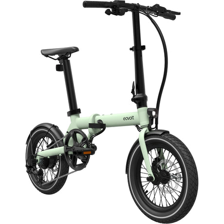 Vélo pliant électrique eovolt matin 16 v2 vert