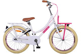 Volare Volare Children's Bike Girls 20 pouces blancs blancs de deux mains