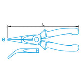 Bernnes 100527 Telefon Tang Bent 205 mm