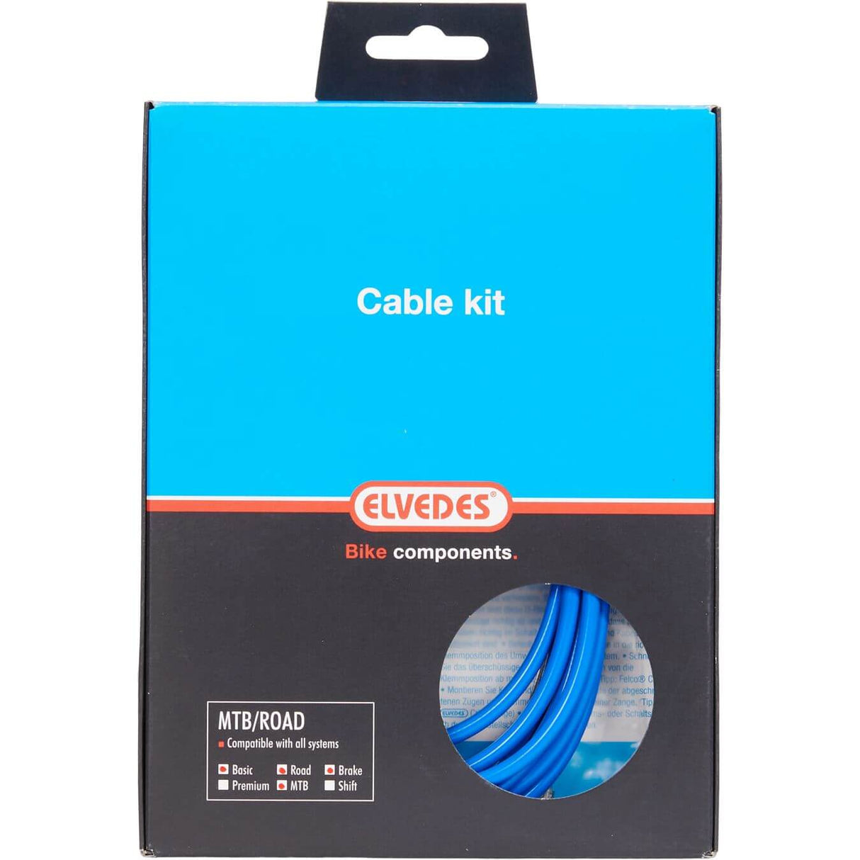 Elvedes Remkabelkit ATB race universeel blauw 2015013