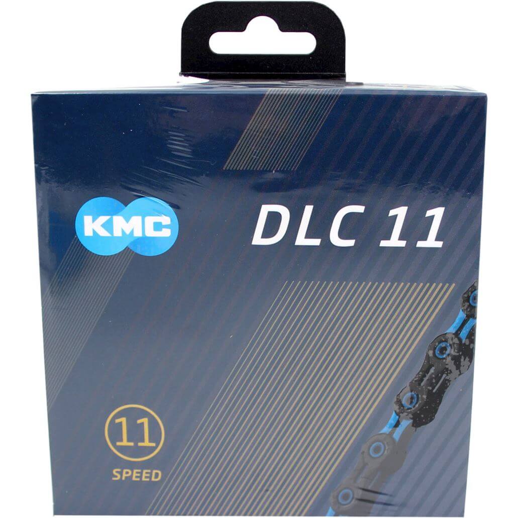 KMC -Fahrradkette DLC 11 118 Schakels Blau Schwarz extrem langlebig 243g