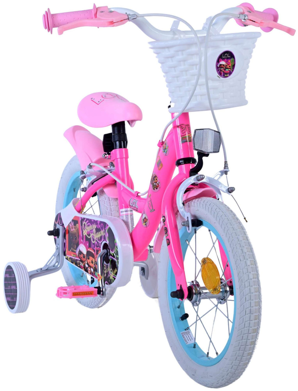 LOL surprise Bicycle pour enfants - filles - 14 pouces - rose - freins à deux mains