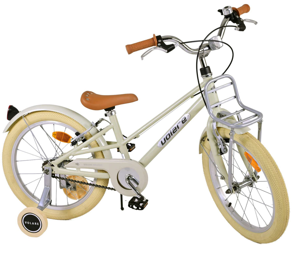 Volare Melody Children's Bicycle - Girls - 18 pouces - Sand - deux freins à main