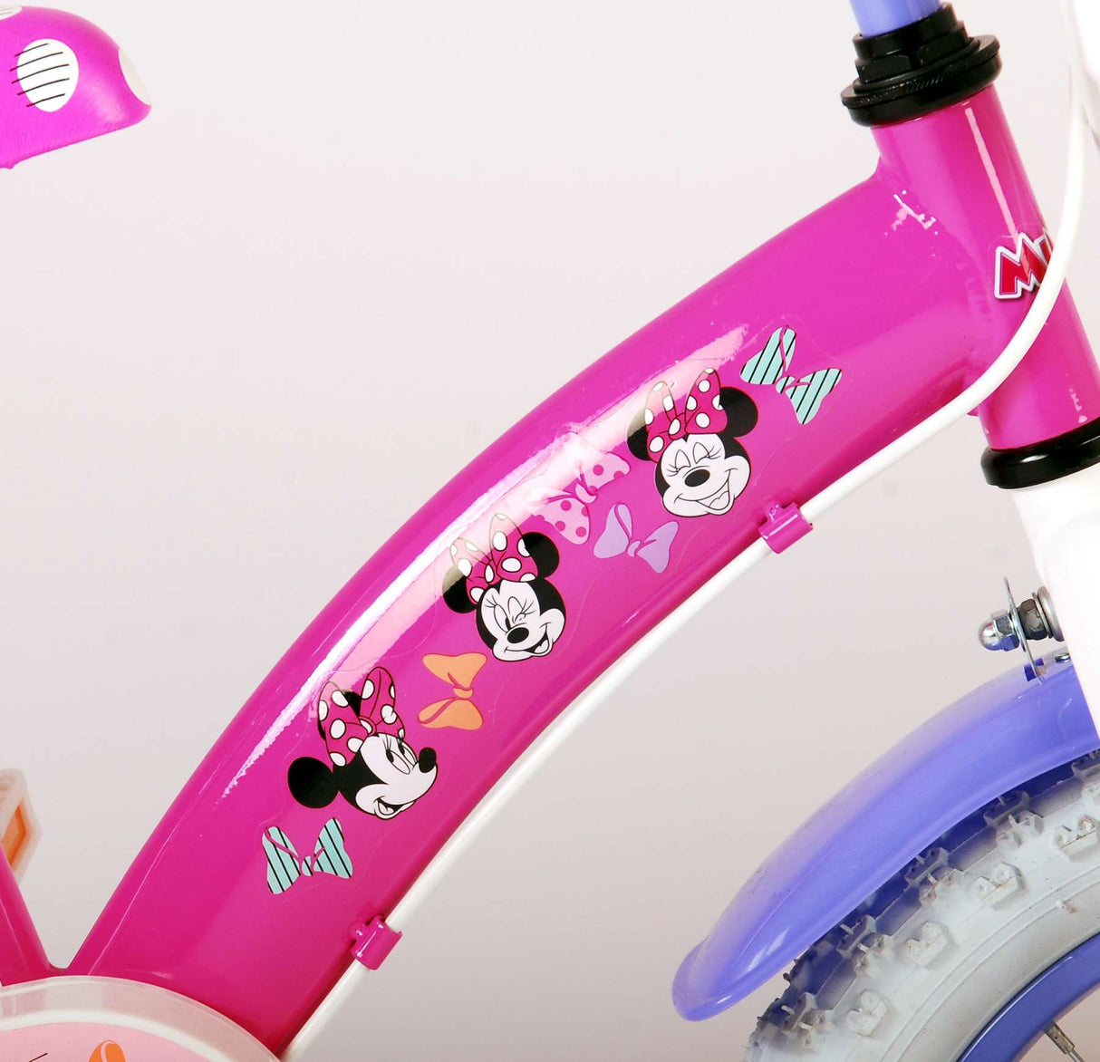 Disney Minnie le plus mignon de tous les temps! Filles de vélo pour enfants 14 pouces de freins à deux mains roses