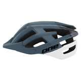 Ein Helm MTB Race S M (54-58) Grau Weiß