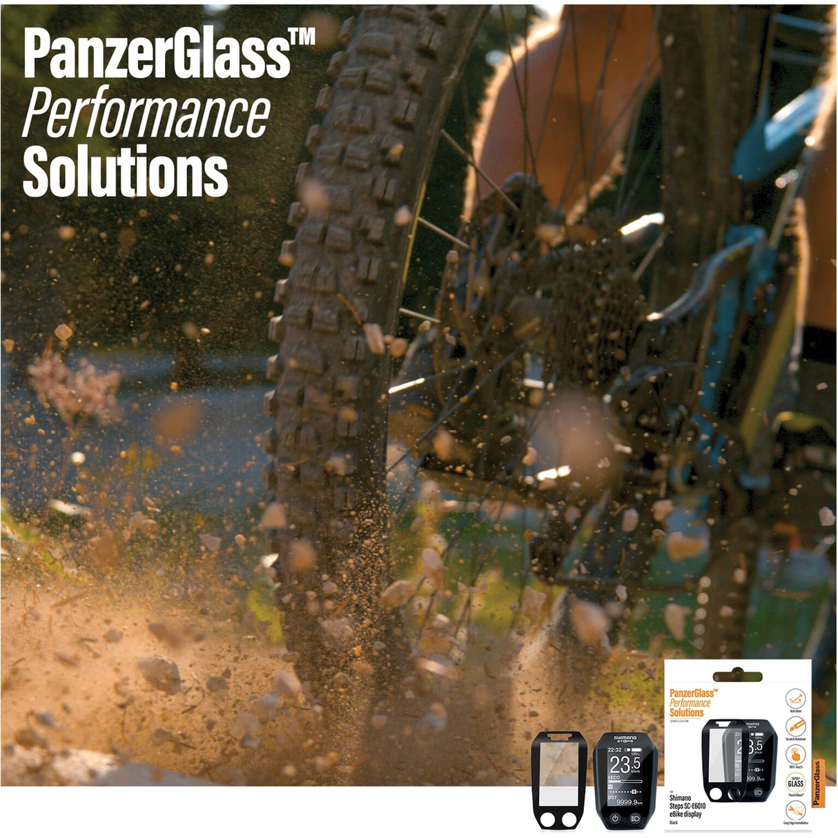 Panzerglass Shimano Steps E6010 Protector obrazovky je anti -reflexní