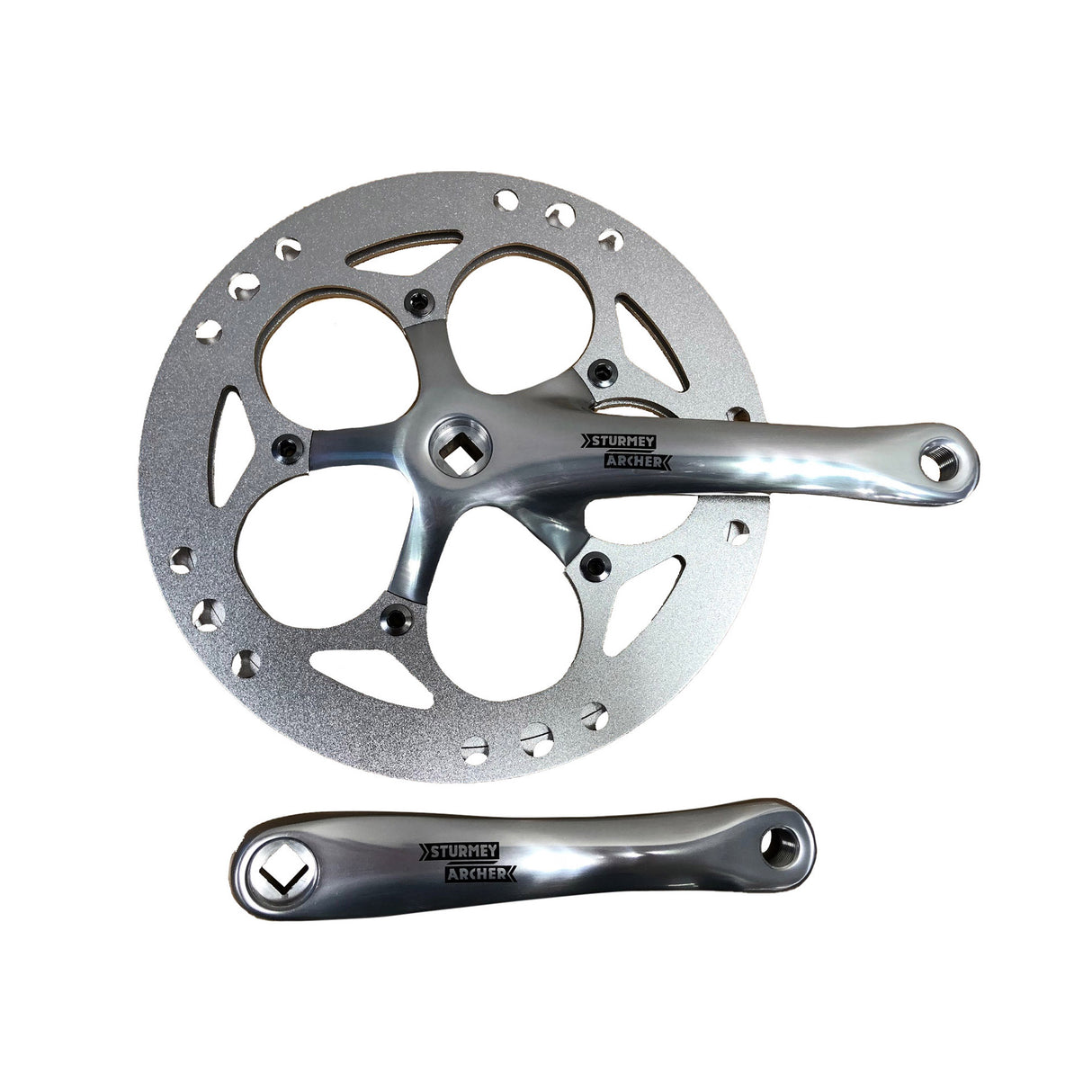 SA Crankset Silver 56T 170 mm FCSS56 Single Chainguard