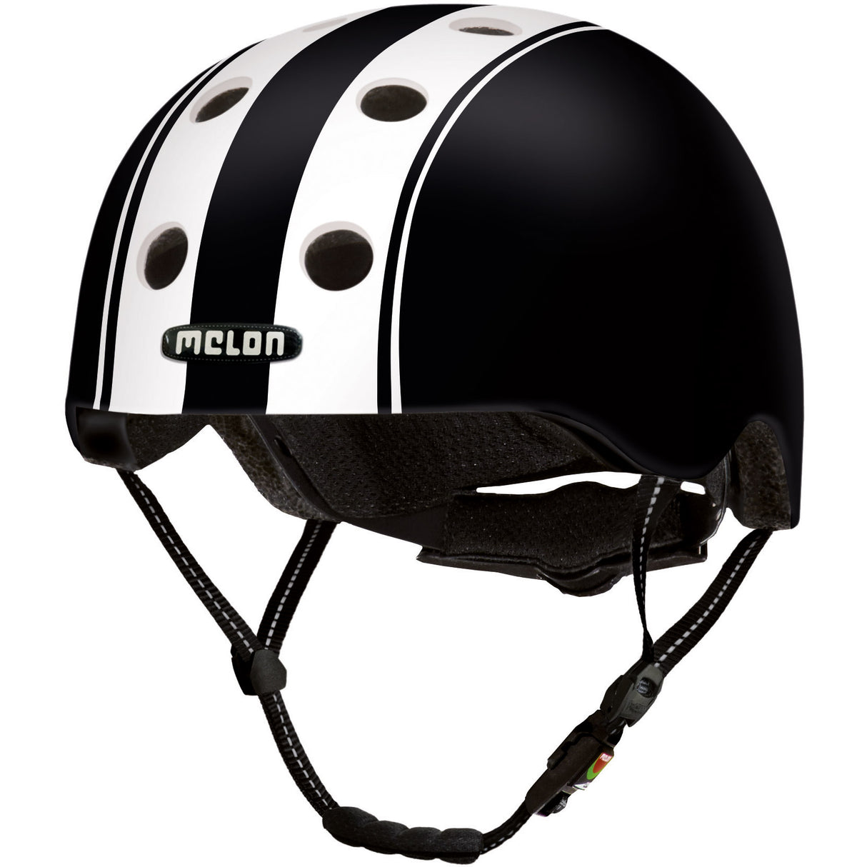 Melon Helm Urban actif double blanc noir m-l