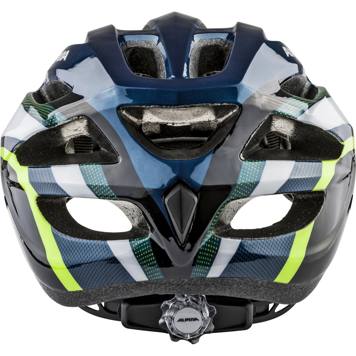 Olympijské sportovní sportovní sporty MTB Helm MTB17 58-61 GLOSS Tmavě modrá Neon