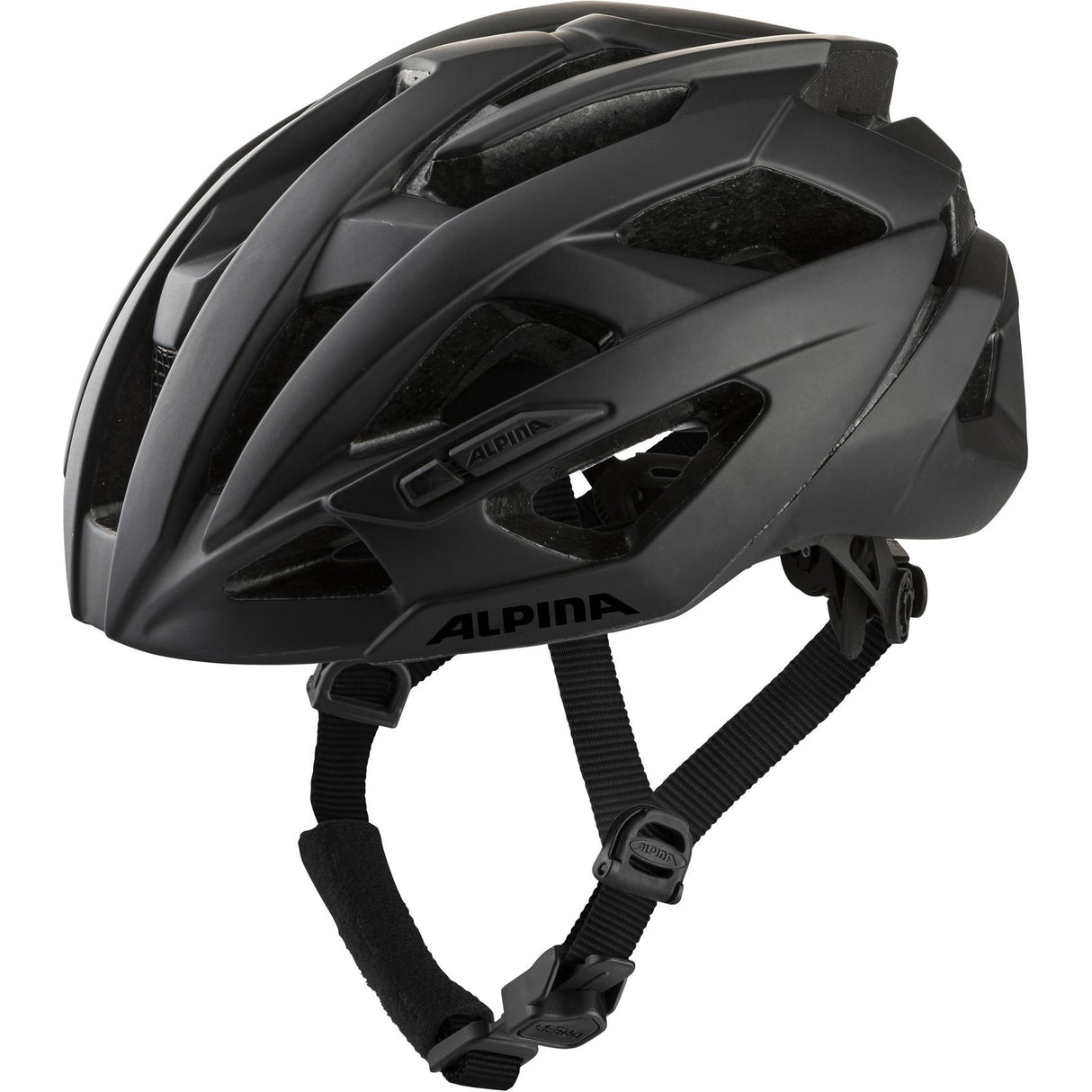 Helm da gara sportiva per abbigliamento sportivo olimpico ValParola 55-59 Matt Black