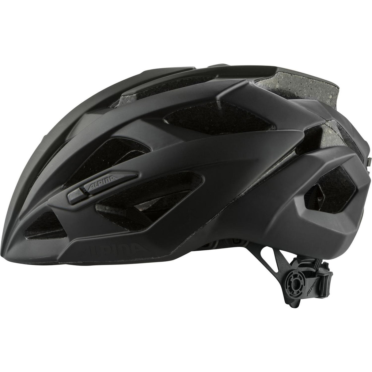 Helm da gara sportiva per abbigliamento sportivo olimpico ValParola 58-63 Matt Black