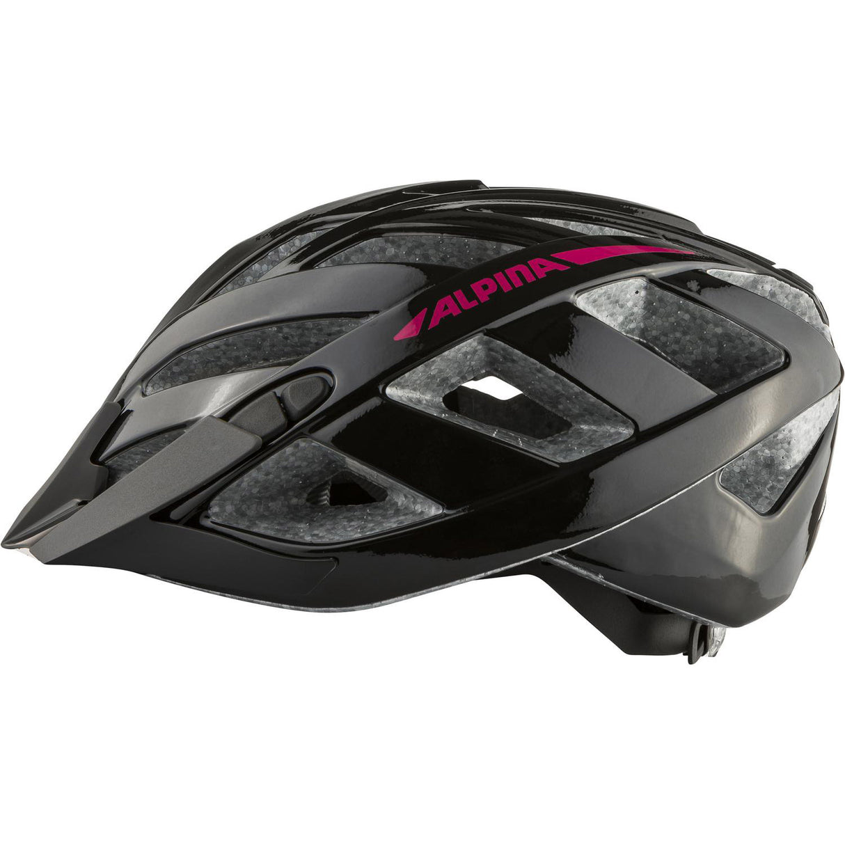 Olympic sportswear alpina sports tour helm panoma 2.0 52-57 glans zwart roze