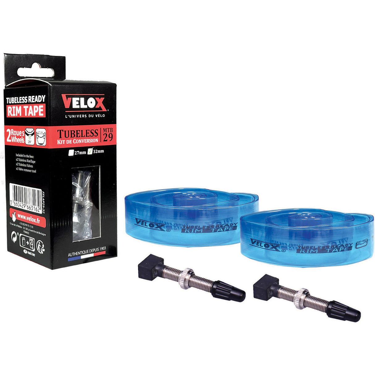 Velox rim tape Leak protection 622 | FV SV | 40mm | Kit