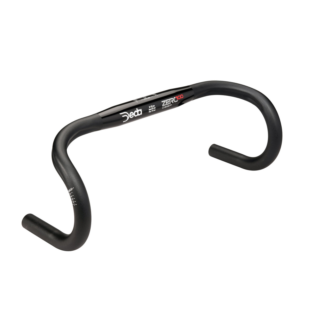 Deda Steering Bend Zero100 Deep 44cm Aluminium noir