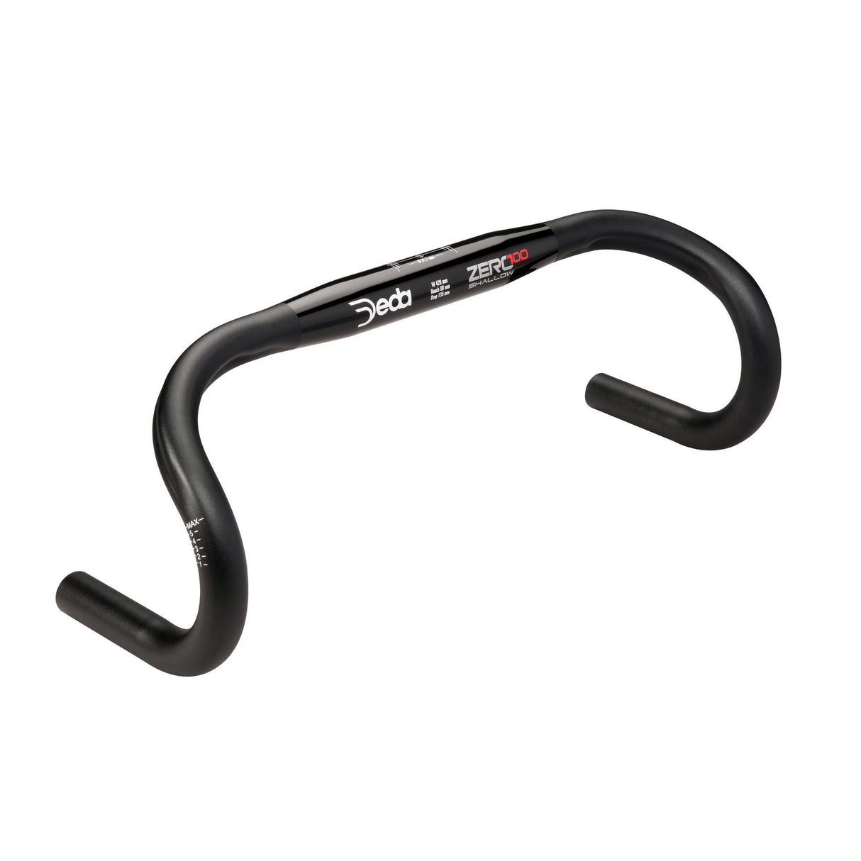 DeDa lead biegt null100 flaach 42cm Black Aluminium